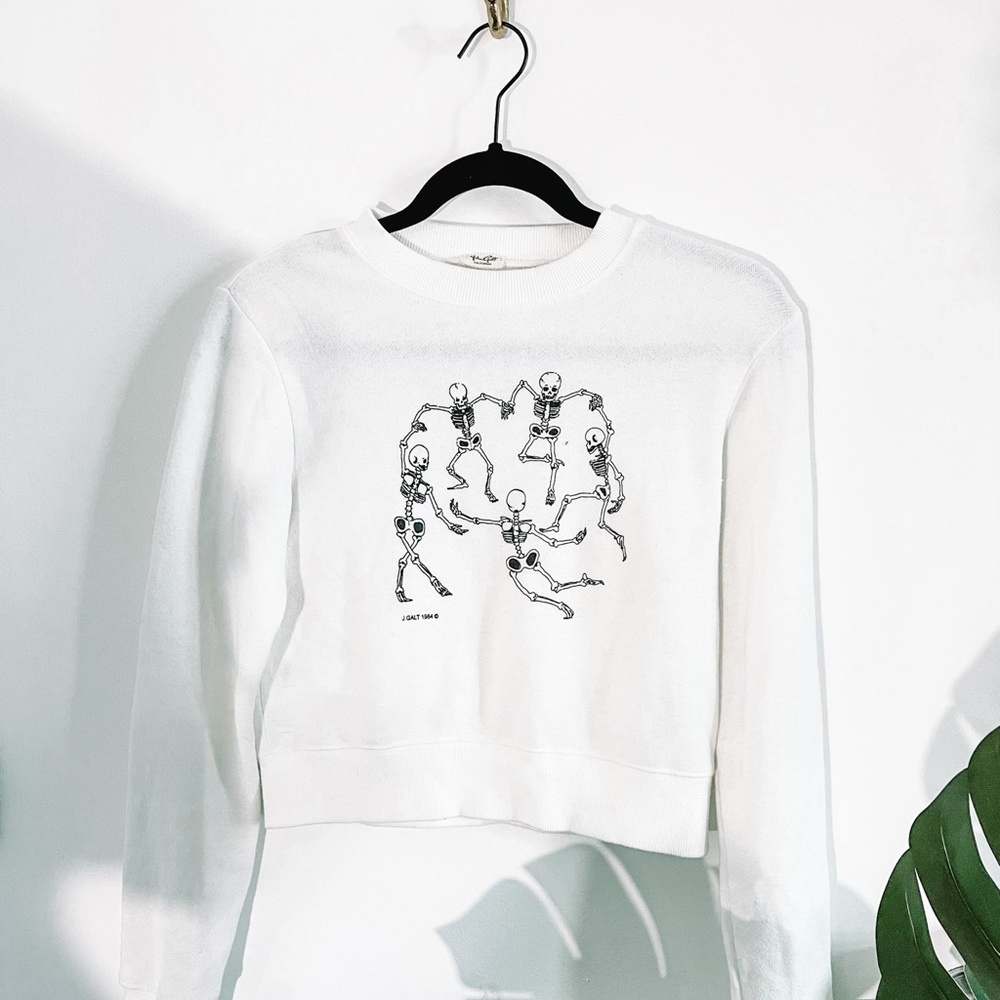 Brandy Melville Dancing Skeleton Sweatshirt